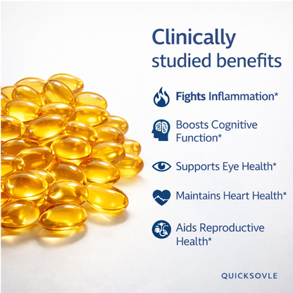 Quicksovle Super Omega-3: High-Velocity Fuel for the Brain, Heart, and Body.